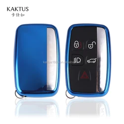 For Landrover Range Rover Evoque Discovery Sport JaguarXJ\XF\XE Car Key Case TPU protect Cover Carkey shell