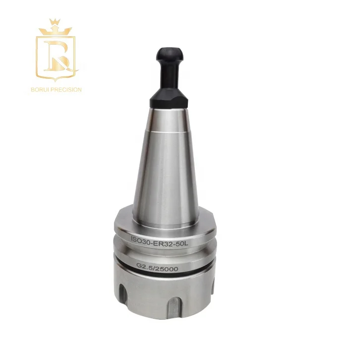 
50mm ISO30 Tool Holder for HSD Machine Spindle M12 X 1.75 1.5 Years <0.005mm HRC56-60 20crmnti/40cr Milling 0.62KG Ra<0.2 Borui 