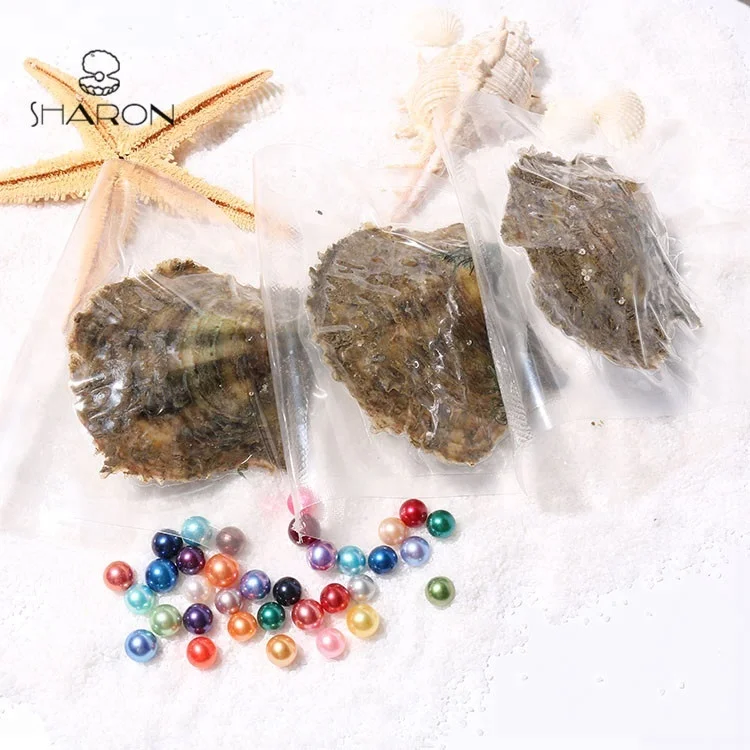 
AAAA Grade 6-7mm MIXED Color Vacuum Packed Oysters Akoya Pearl Oyster Saltwater Pearl Oyster Many Colours Stock 