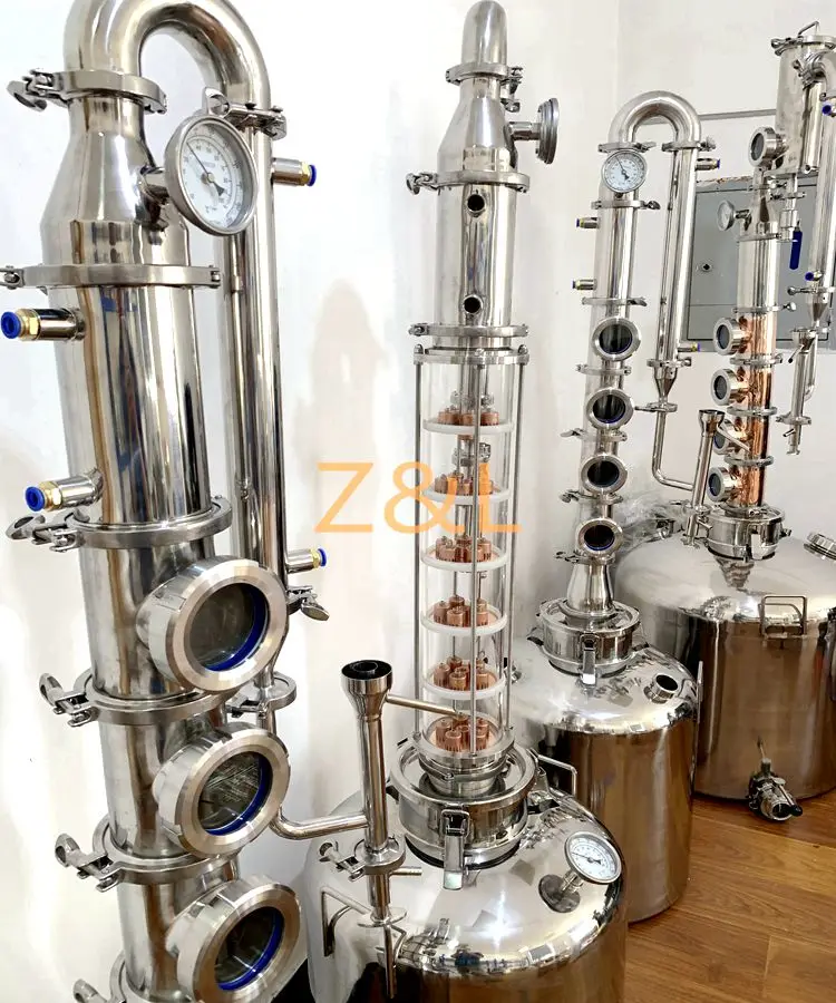 Factory price 200L 300L 400L 500L alcohol moonshine distillery equipment distillation boiler