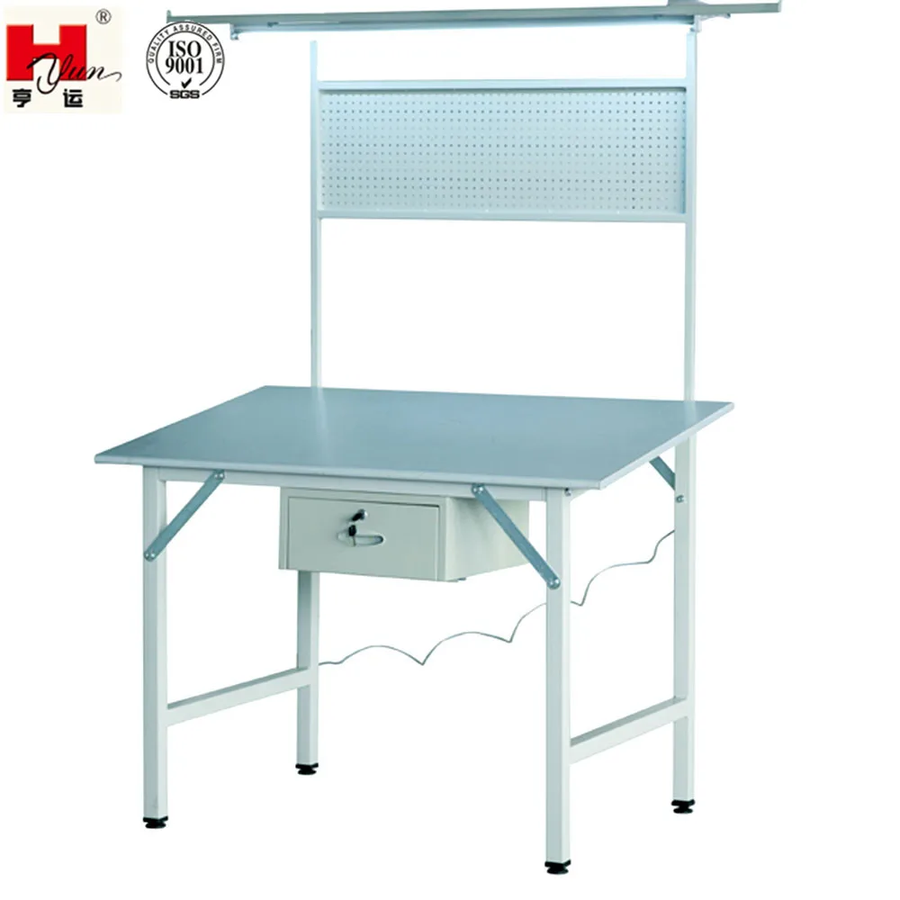 Garment Factory High Quality Stainless Steel Inclined Type End-Of-Line Checking Table with Lamp