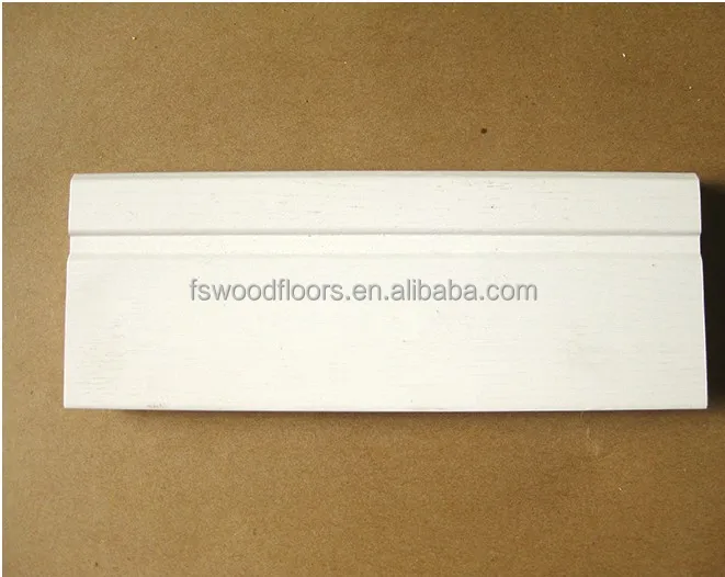 Guangzhou manufacturer white color PVC skirting for wholesale