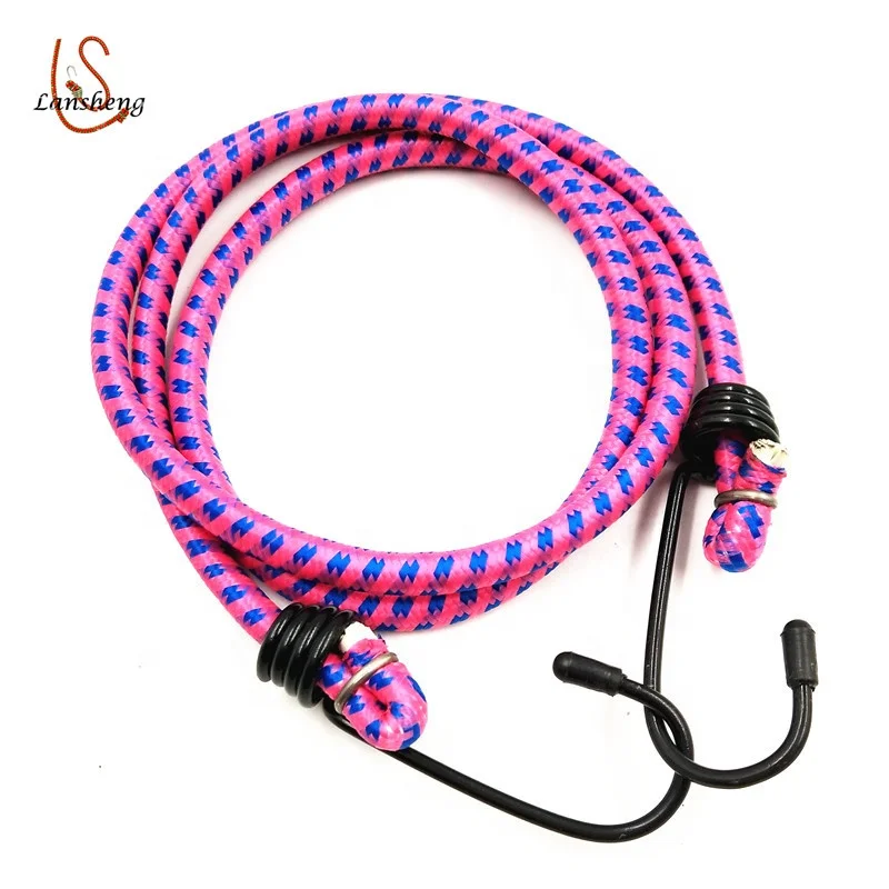 Wholesale High Quality 8mm 10mm 12mm Rubber Rope Wit Metal Hook For Bike Packing