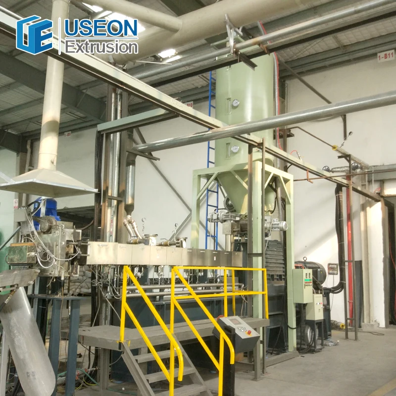 Долгий срок службы биоразлагаемых пластиковых twin винта воды кольцо машины окомкования продажи гранулирования