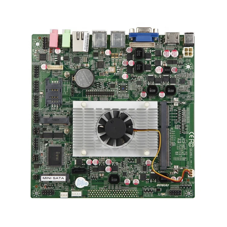 Intel celeron bay trail J1900 4 ядра 8 USB DDR3L ГБ Linux промышленных мини itx материнская плата для POS ATM больницы