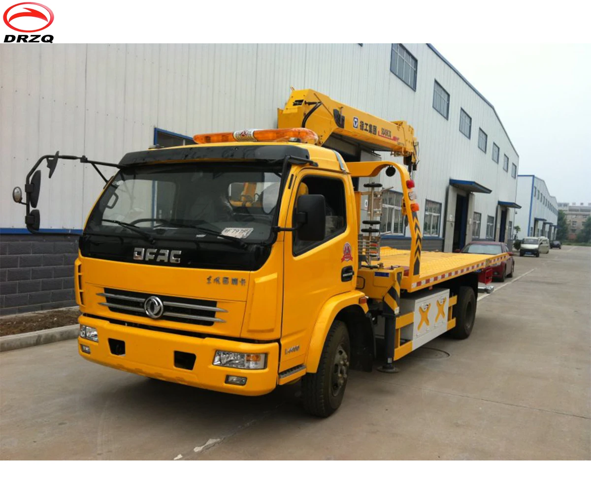 3-5Ton Crane Mounted Tow Truck Wrecker 3 Tons Lift Tow Truck Wrecker for sale