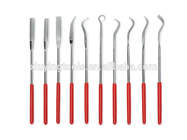 Мини Алмазные игольчатые напильники с титановым покрытием, набор из закаленного сплава, прочная сталь-мини набор игл Gcr15 из высокоуглеродистой стали