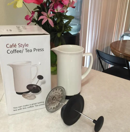 
Hot Sale Quality gift ceramic wholesale custom french press espresso coffee maker 