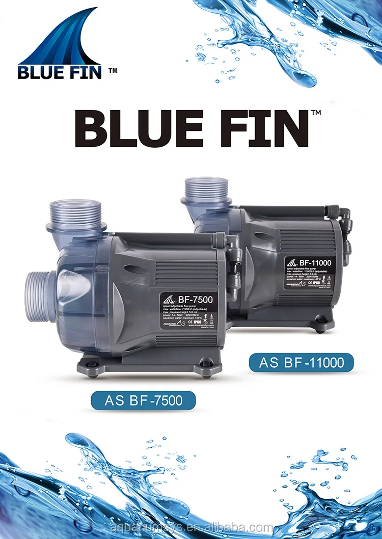 A.S. high efficiency BlueFin Pump Super Silence With Flushing Design Marine Reef aquarium Variable Frequency Pump