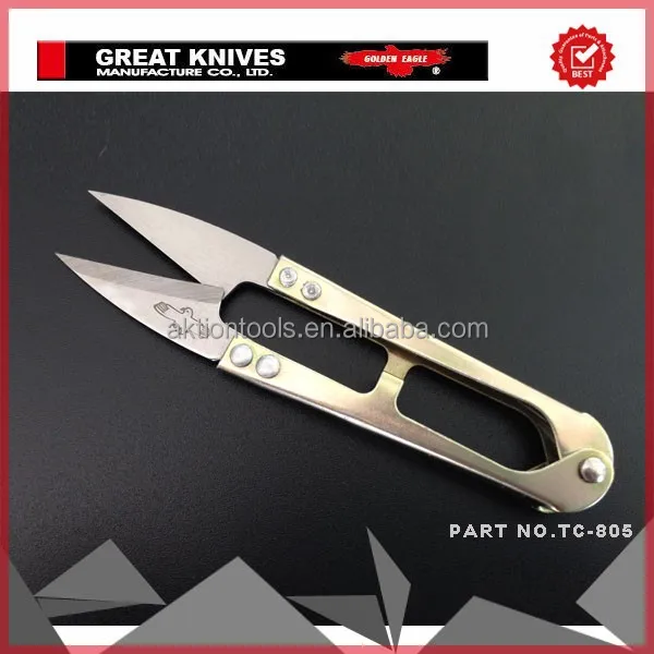 
Wholesale Golden Eagle Yarn Scissors Golden handle 12+1 Thread Cutter with the Best Quality 