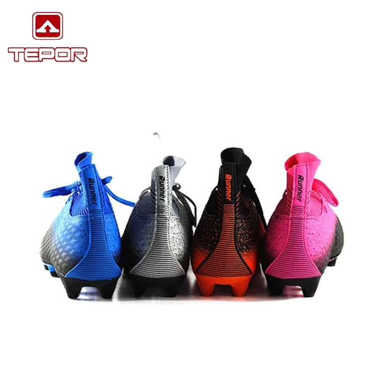 
Hot Sale Comfortable Boy Lace Up Soccer Cleats Shoe 