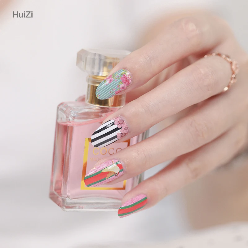 Wholesale nail wraps 2022 factory price metallic gel nail nail sticker