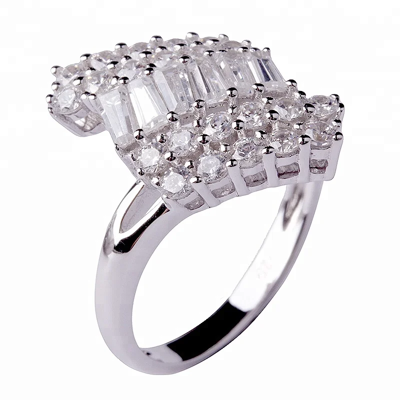 CZ Diamond 925 Siver Wholesale Silver Jewelry Thailand Women Jewelry