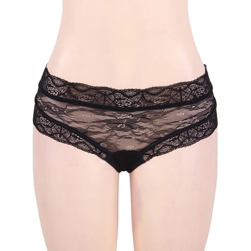 
Wholesale erotic black transparent plus size sexy woman underwear 