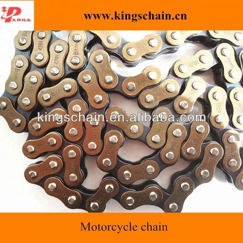 Gold copper- plated chain 428H for motorcycle,motorcycle spare parts