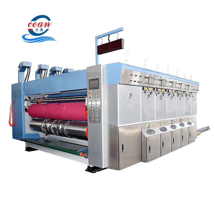 Океан делая фрукты картонная машина Гофрированная коробка flexo принтер slotter в Бангалоре с высокой скоростью