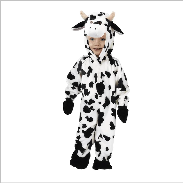 Карнавал тема животных Косплей партии детей костюм коровы