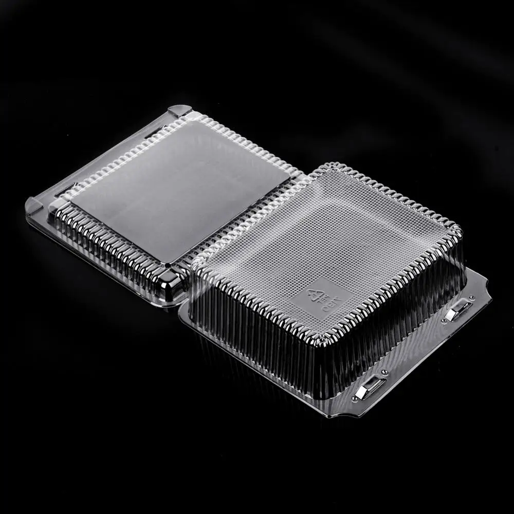 Food Grade Transparent Plastic Blister Clamshell Fruit Packaging Disposable Plastic Box With Lid