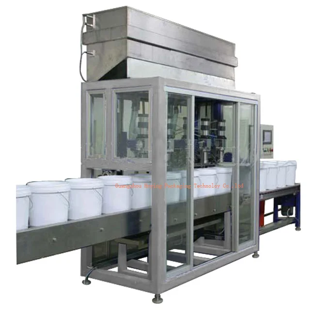 Hot selling 4,6 nozzles 25 litres packing machine jerry can anti corrosion filling machine for liquids