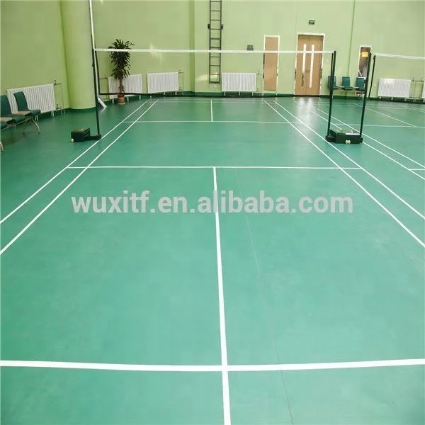 All kinds easy to clean badminton pvc sport flooring mat