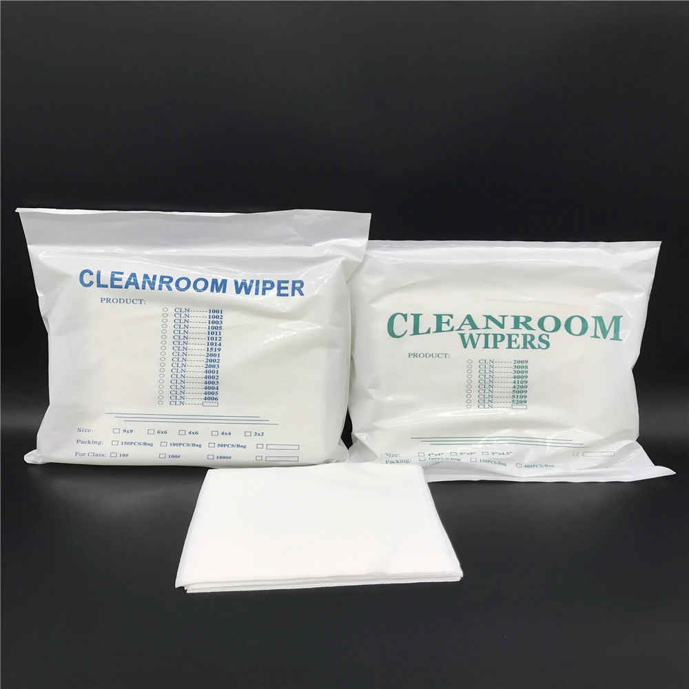 Polyester cloth cleanroom wiper