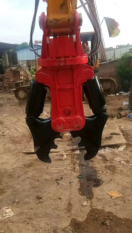 EX45 excavator with hydraulic shear,scrap shears with 18 months warranty