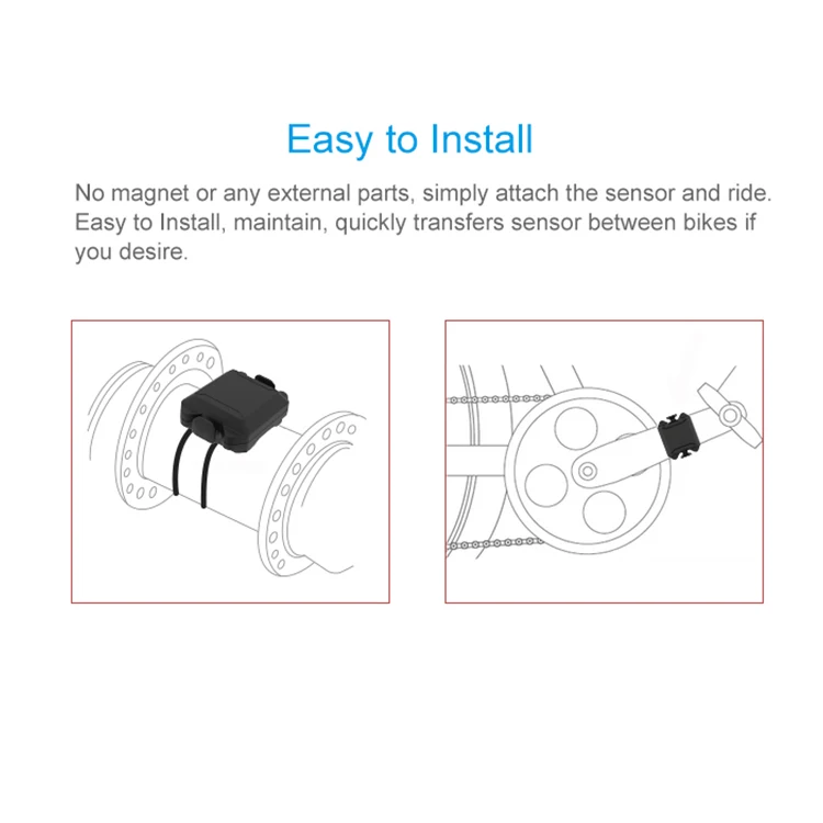 CooSpo wireless bluetooth ant+ speed and cadence sensor zwift