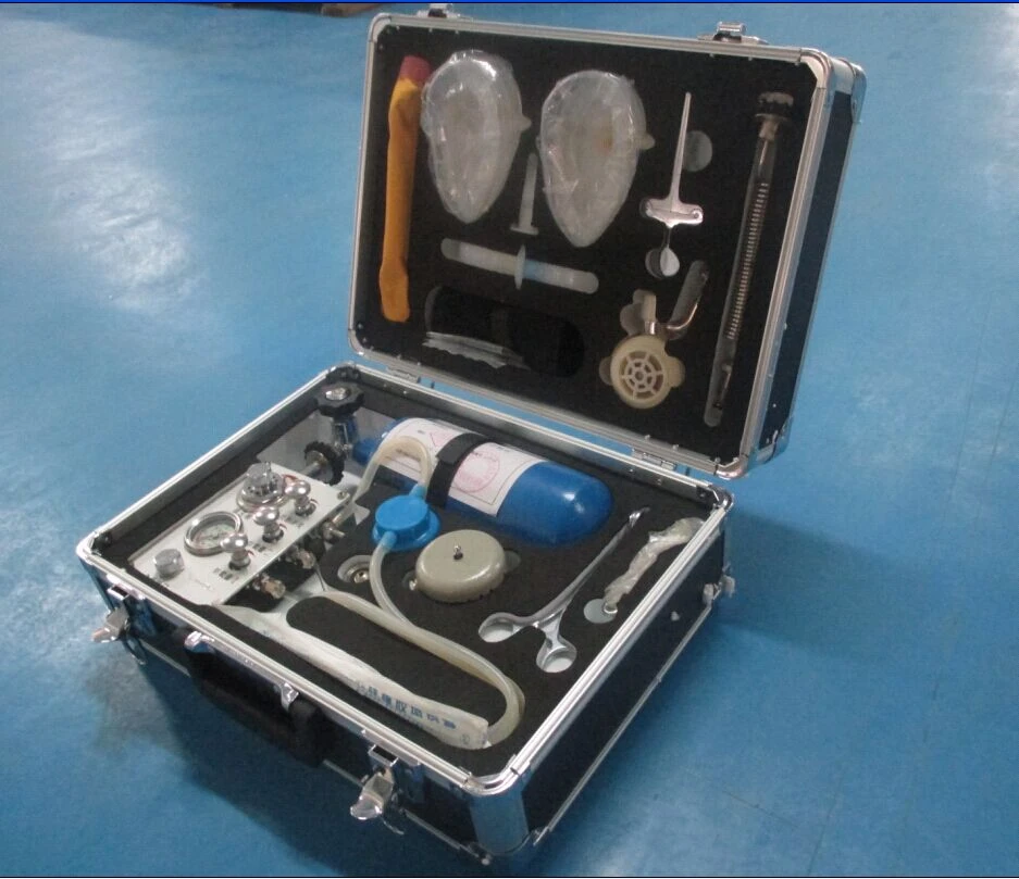 MZS30 coal mining rescue equipment automatic resuscitator, oxygen resuscitator, resuscitation kit
