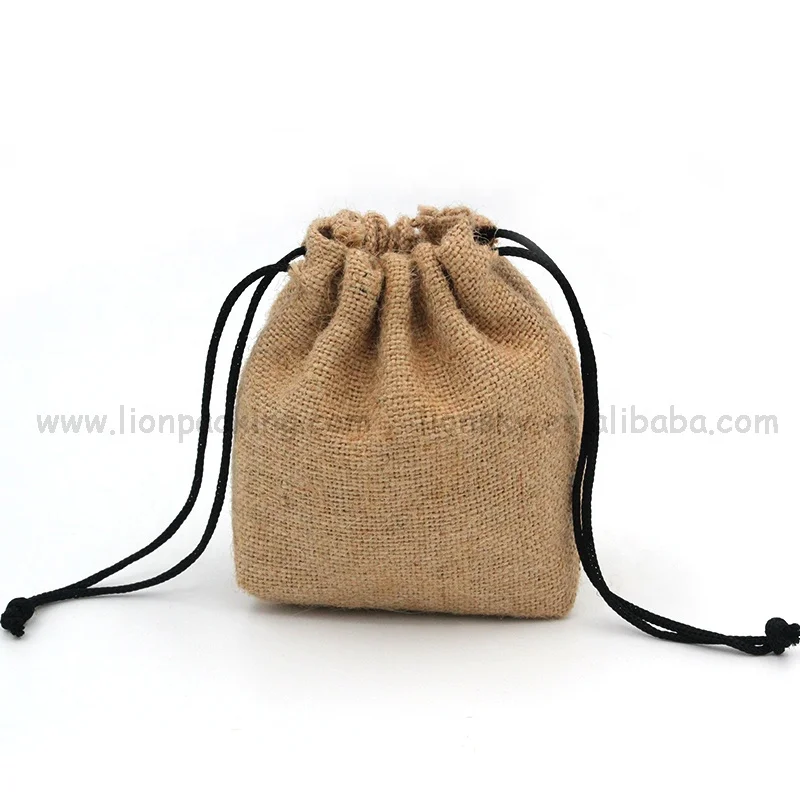 Recyclable Coffee Beans Pouch Promotional Cocoa Food Grade Jute Sack Rice Bag
