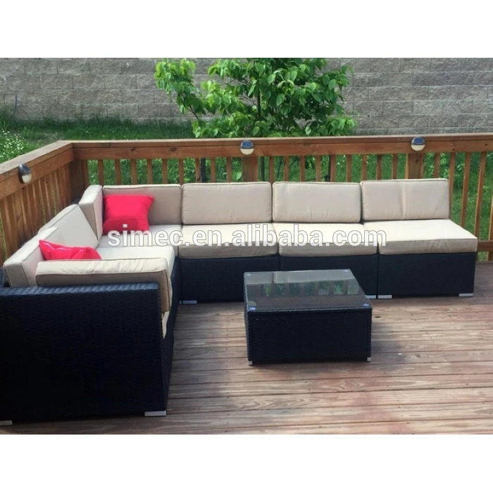 
modern style polyrattan sofa set lounge with high quality 