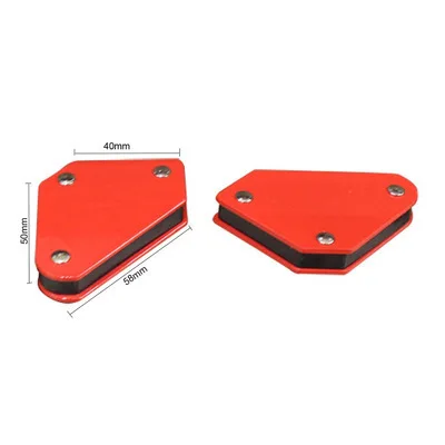 
9Lb mini set of 4pcs triangular welding holder positioner fixer locator without switch magnetic fixed angle tool 9Lb 