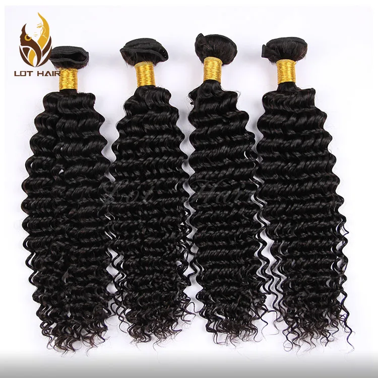 Unprocessed 12A 100% Human Virgin Remy hair Malaysian deep curly Hair Weaving