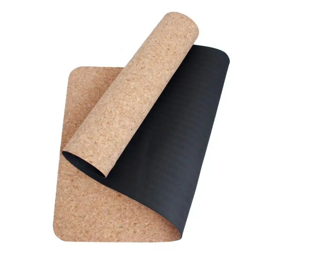 2022 CYCHOS    Shanghai    6mm TPE cork yoga mat  and  high Quality   organic yoga mat eco friendly
