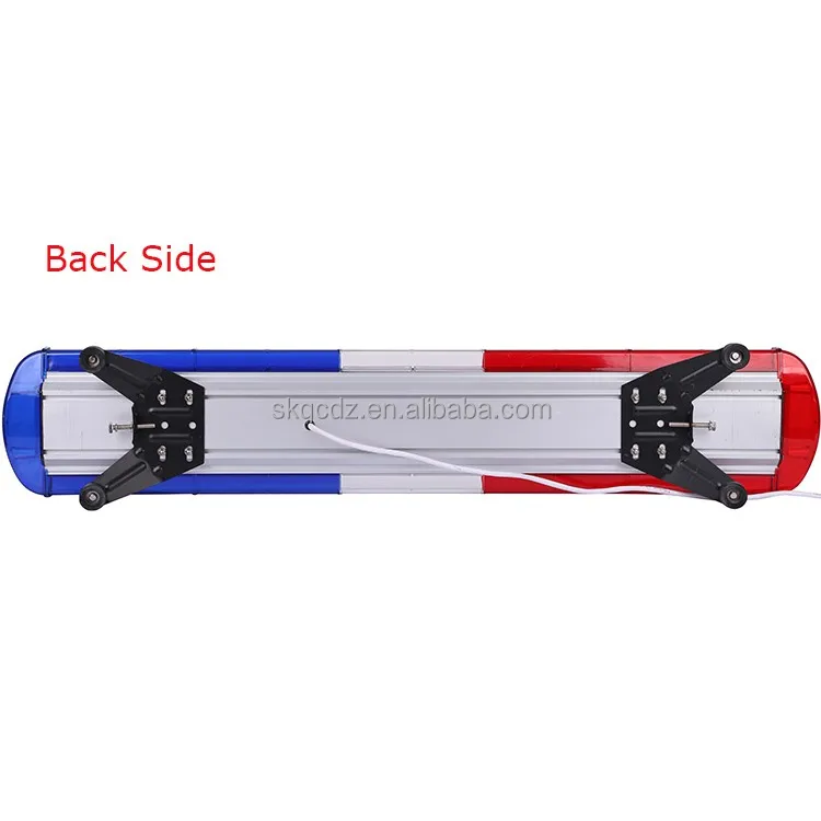 2017 220W 12-24V red blue emergency COB led strobe light bar for rescue vehicles