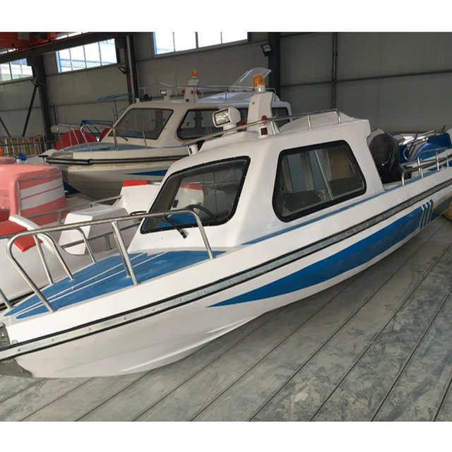 5.2m semi open fiberglass speedboat