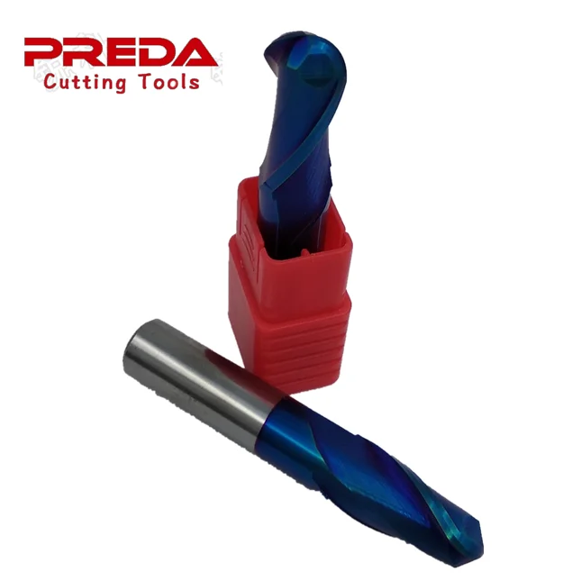 Solid Carbide 4 flutes ball nose end mills  with NANO Coating carbide tool