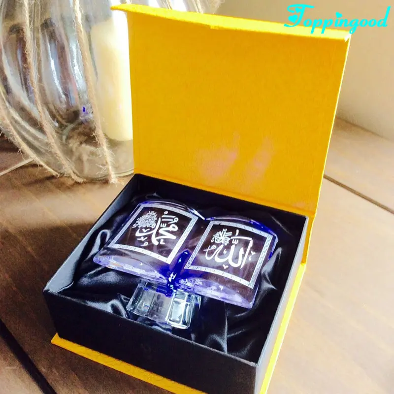 
2018 Popular Muslim Crystal Quran Gifts For Islamic Wedding Favor 