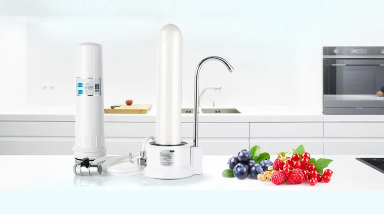 single stage table top drinking water filter, home water filter