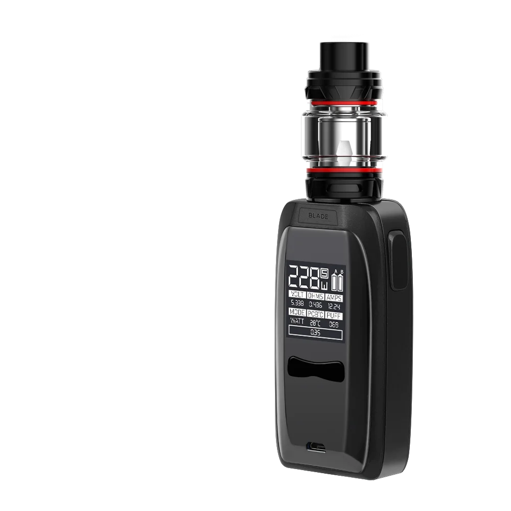 100% оригинальная электронная сигарета высокого качества, вейп с переменным напряжением, боксмод, набор ATVS Blade 228 Вт, комплект