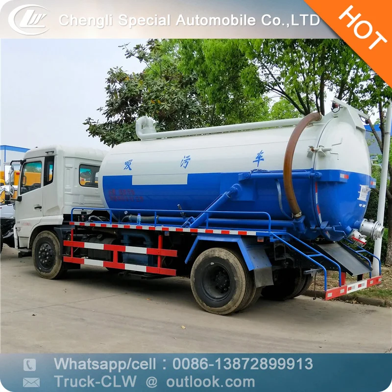 Low price 10m3 vacuum sewage suction tanker truck for sale