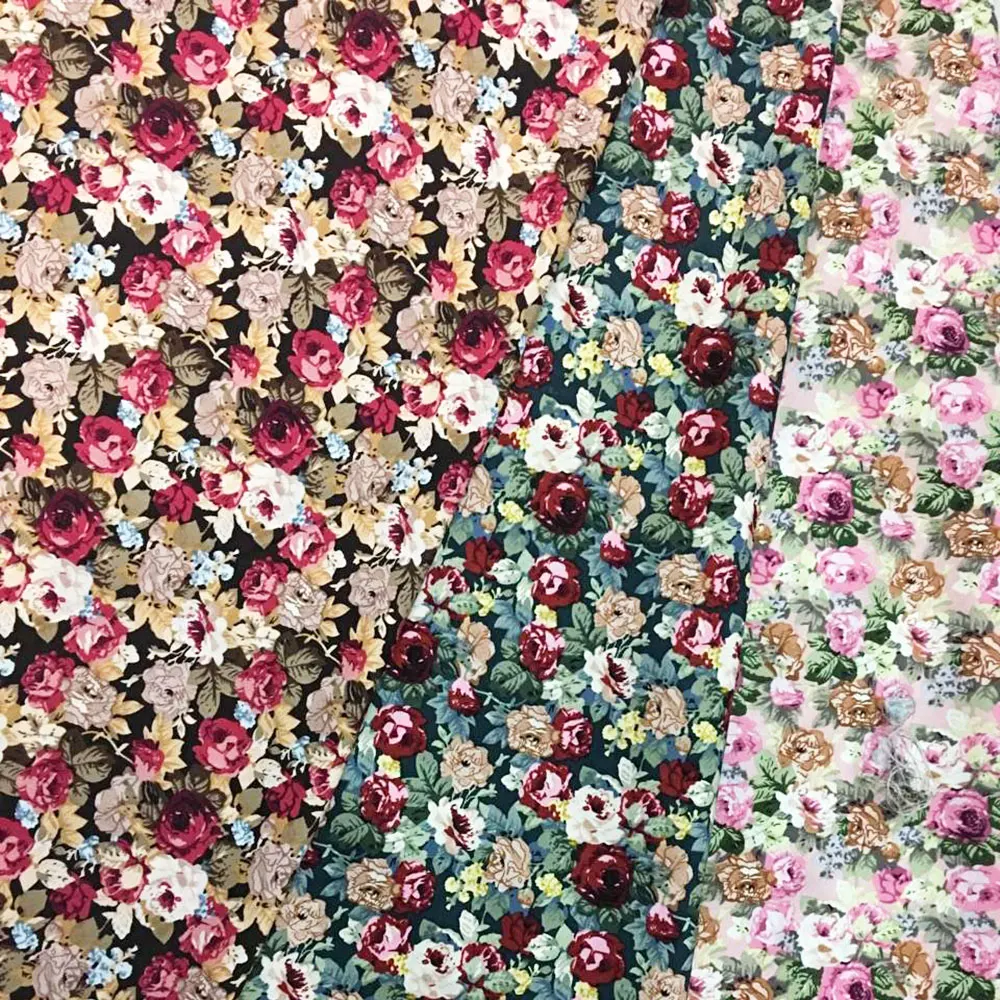 Оптовая продажа, ткань из 100% хлопка с принтом для одежды