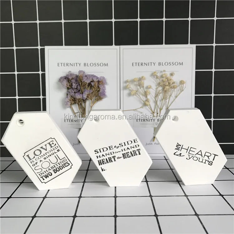 Factory good sales Ceramic Aroma Stone scented clay stone empty car air freshener bottle plastic air freshener