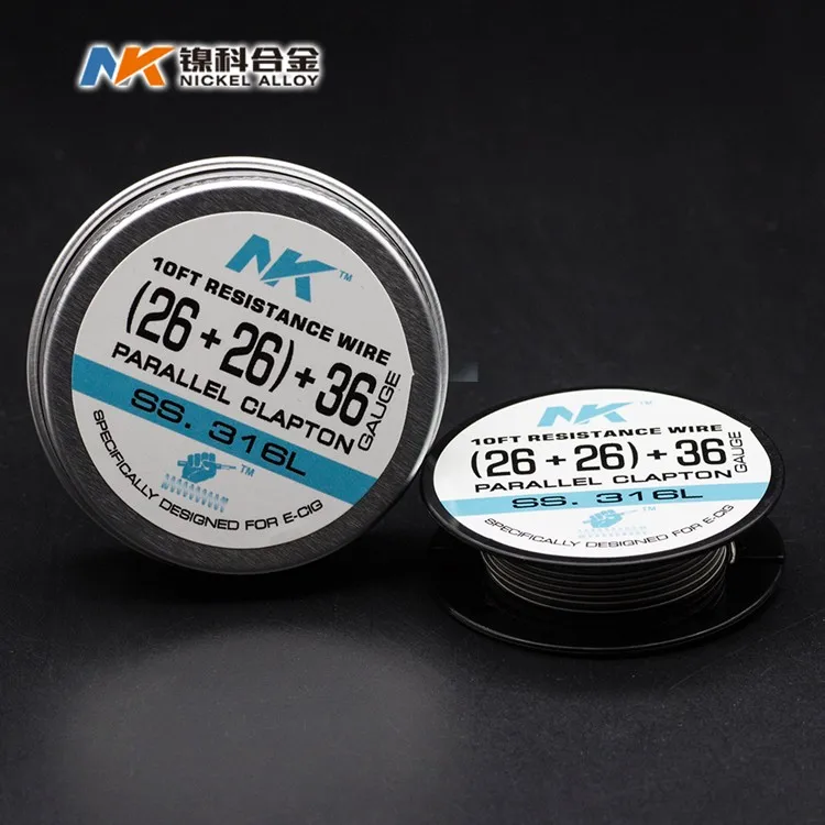 
NK ecig premade coil nichrome ss alien clapton wire for vaping 