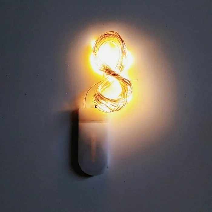 CR2032 кнопочный батарейный медный провод светодиодная сказочная гирлянда