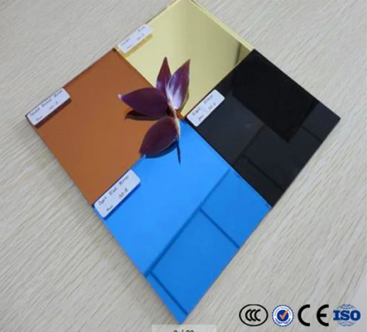 
5mm blue green dark blue grey reflective glass price 