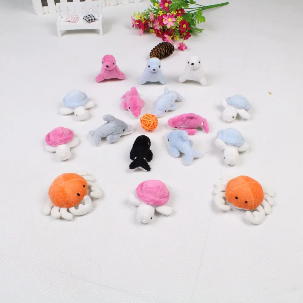 
Cute sea animals soft little stuffled sea animals plush toy small for kids baby 