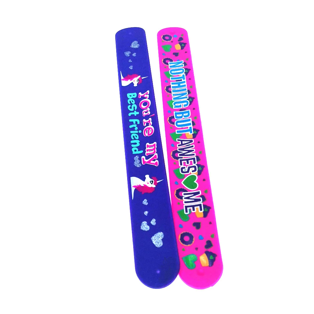 
Canada Promotional Personalized custom slap bracelets no minimum 