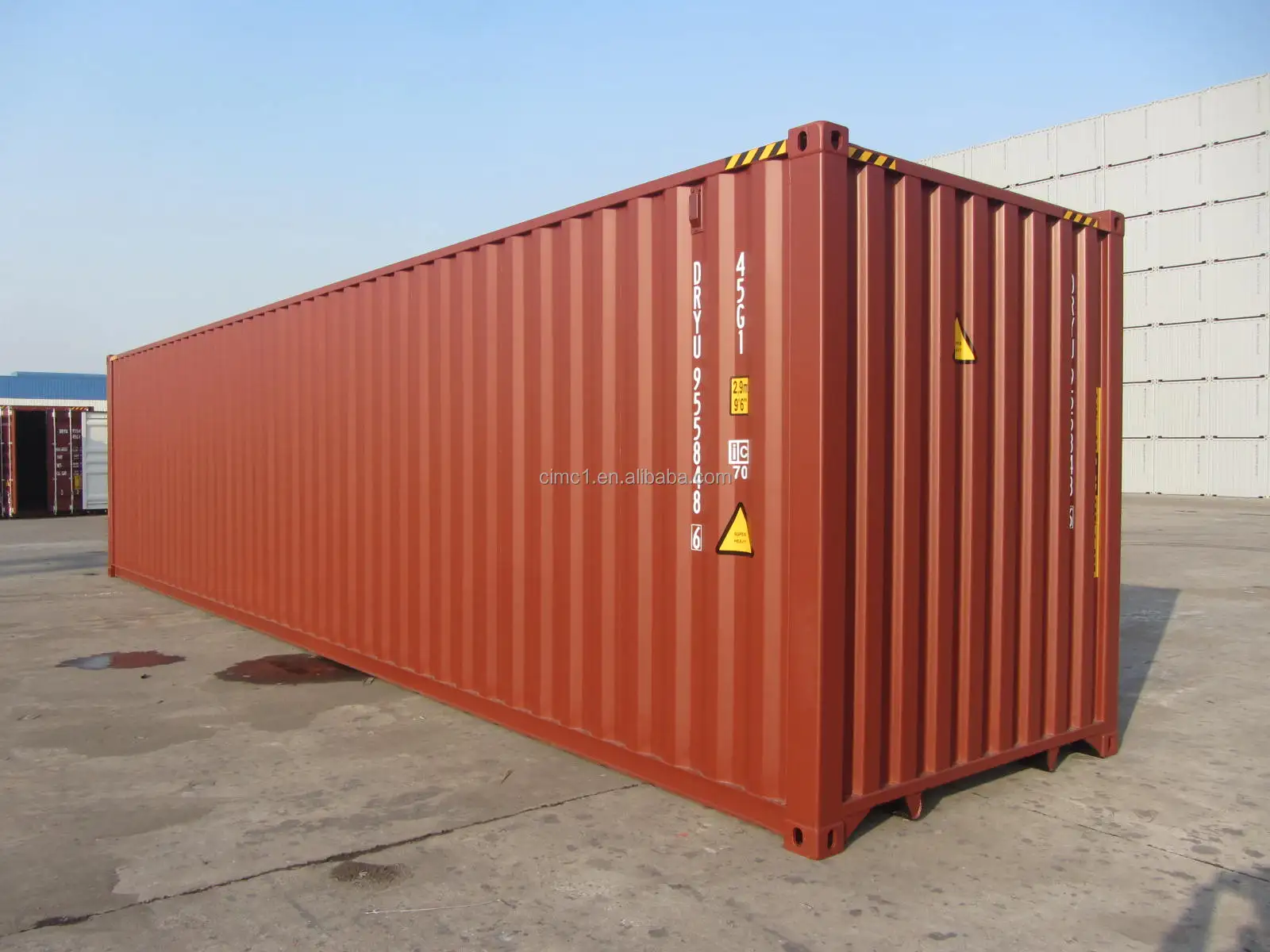 
40ft GP&HC ISO corten steel dry cargo container 