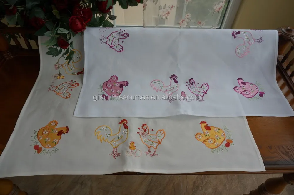 polyester Easter tablecloth Christmas holiday table runner