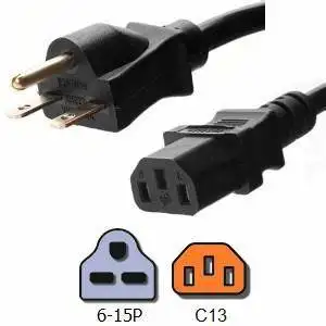 Manufacture of certficated US standard Nema 5-15p to iec320 c13 connector power cord